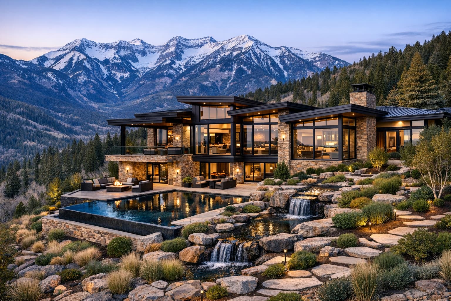 Luxury house with mountain views in Utah