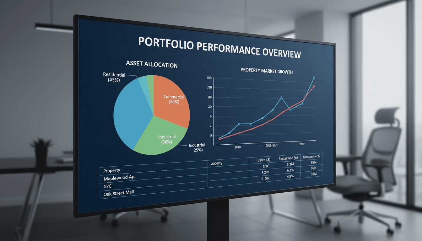 Investment analysis dashboard showing deal metrics and scoring